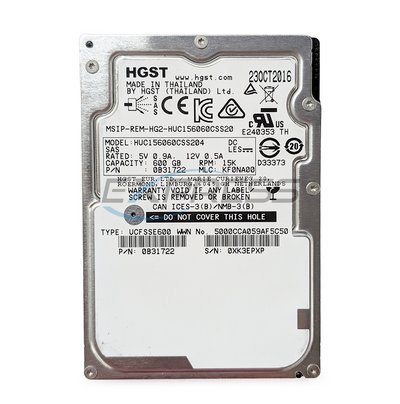 Hitachi 2.5" 600GB 15K SAS 12Gbps HDD | HUC156060CSS204