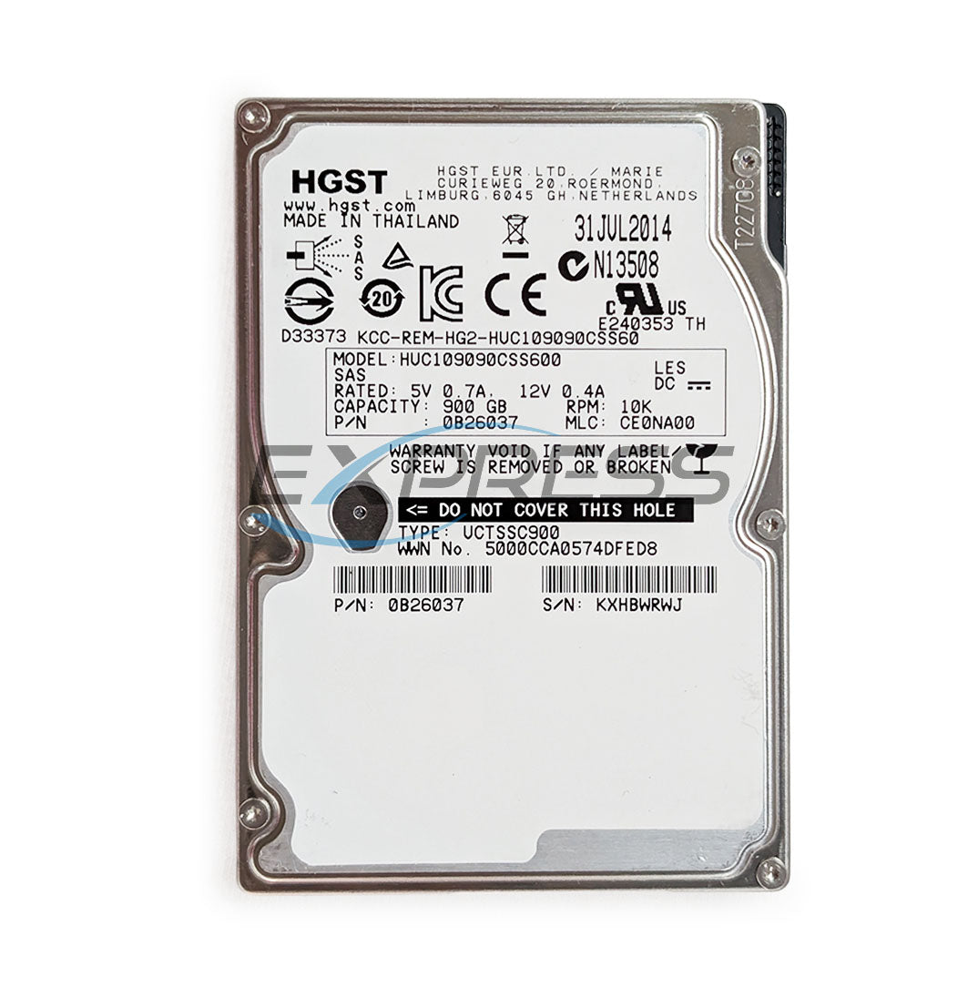 Hitachi 2.5" 900GB 15K SAS 6Gbps HDD | HUC109090CSS600