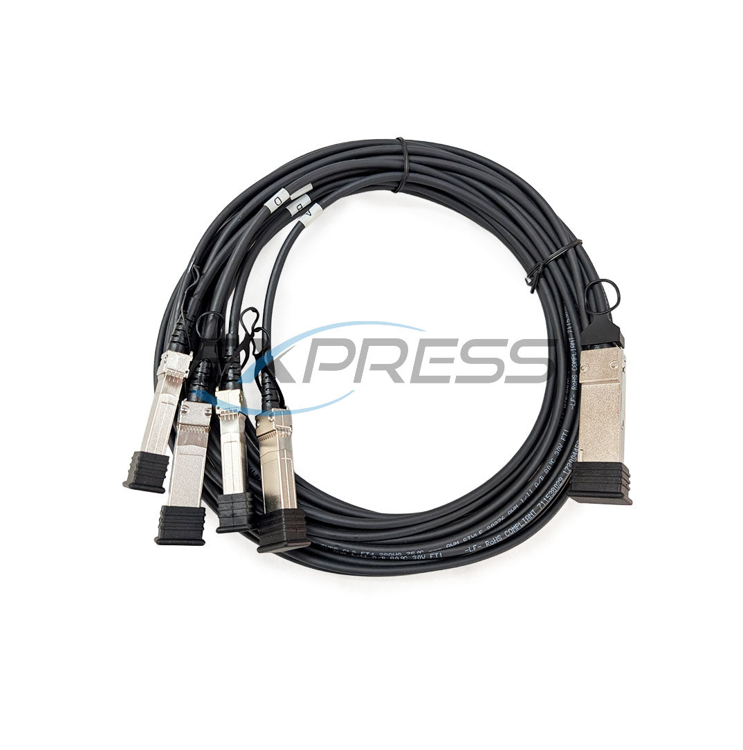 HPE 40G QSFP+ to 4X10G SFP+ 3M DAC Breakout Cable | JG330A