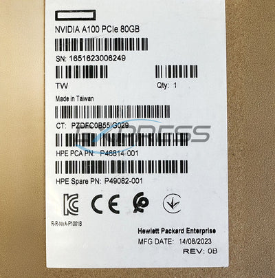 HPE Nvidia A100 80GB PCI-e Accelerator (Brand New) | P49082-001