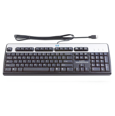 HPE Silver/Black USB Keyboard | 590271-001
