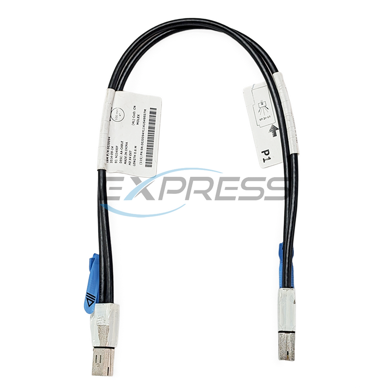 IBM V3700 0.6M miniSAS-HD to miniSAS-HD Data Cable | 00J0094