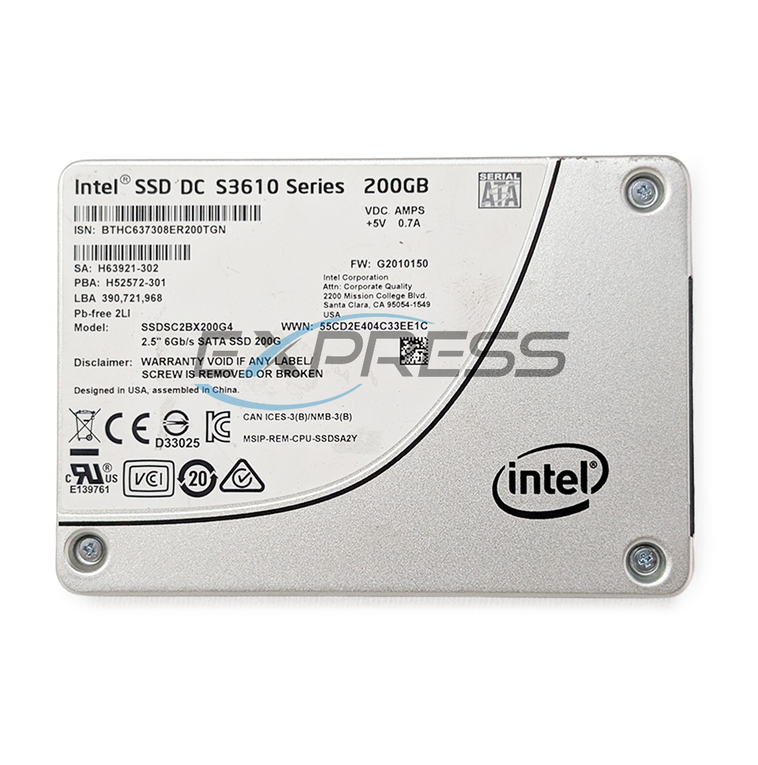 Intel DC S3610 2.5" 200GB SATA SSD | SSDSC2BX200G4