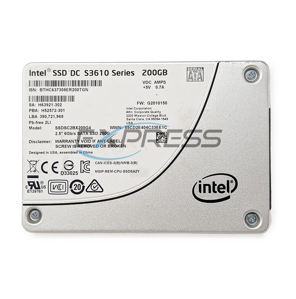 Intel DC S3610 2.5" 200GB SATA SSD | SSDSC2BX200G4
