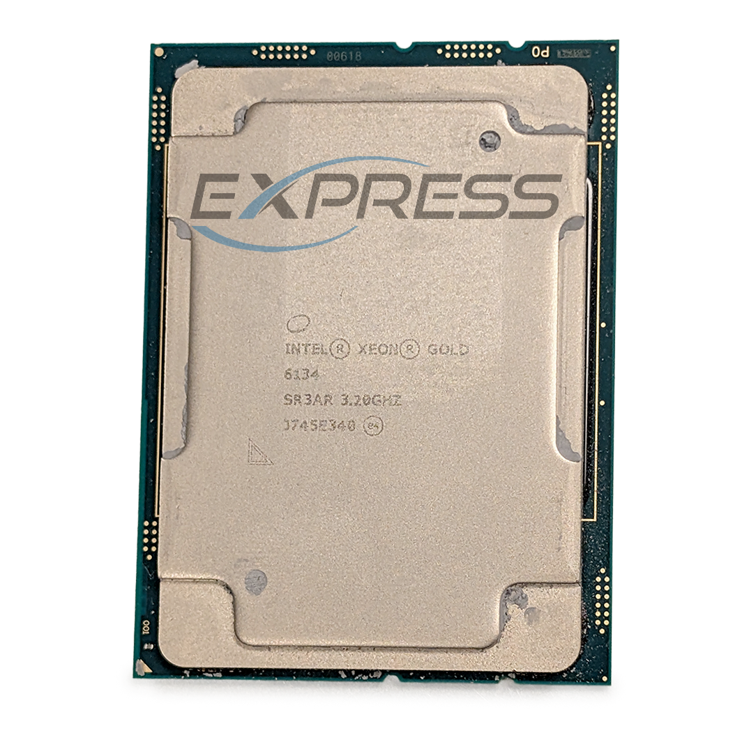Intel Xeon Gold 6134 3.2GHz 130W 24.75MB 8 Core Processor  | SR3AR