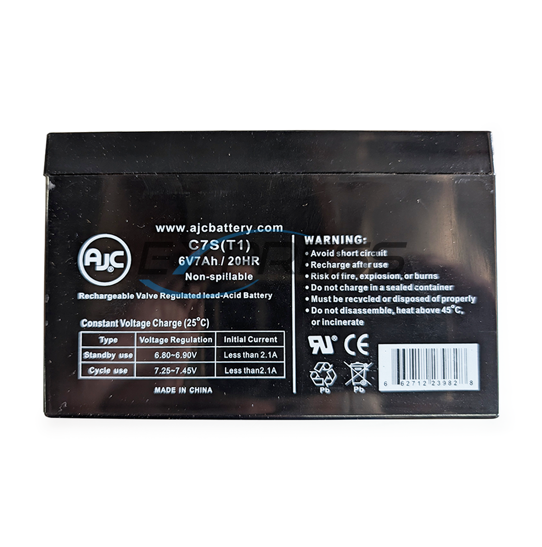 AJC C7S(T1) 6V 7Ah Sealed Lead Acid – AGM – VRLA Battery