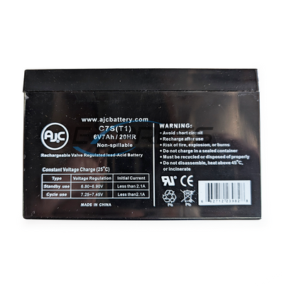 AJC C7S(T1) 6V 7Ah Sealed Lead Acid – AGM – VRLA Battery