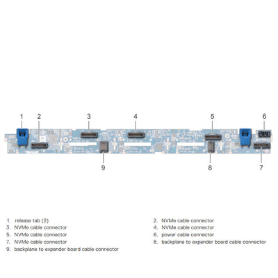 Dell R640 10Bay Backplane | J54R1