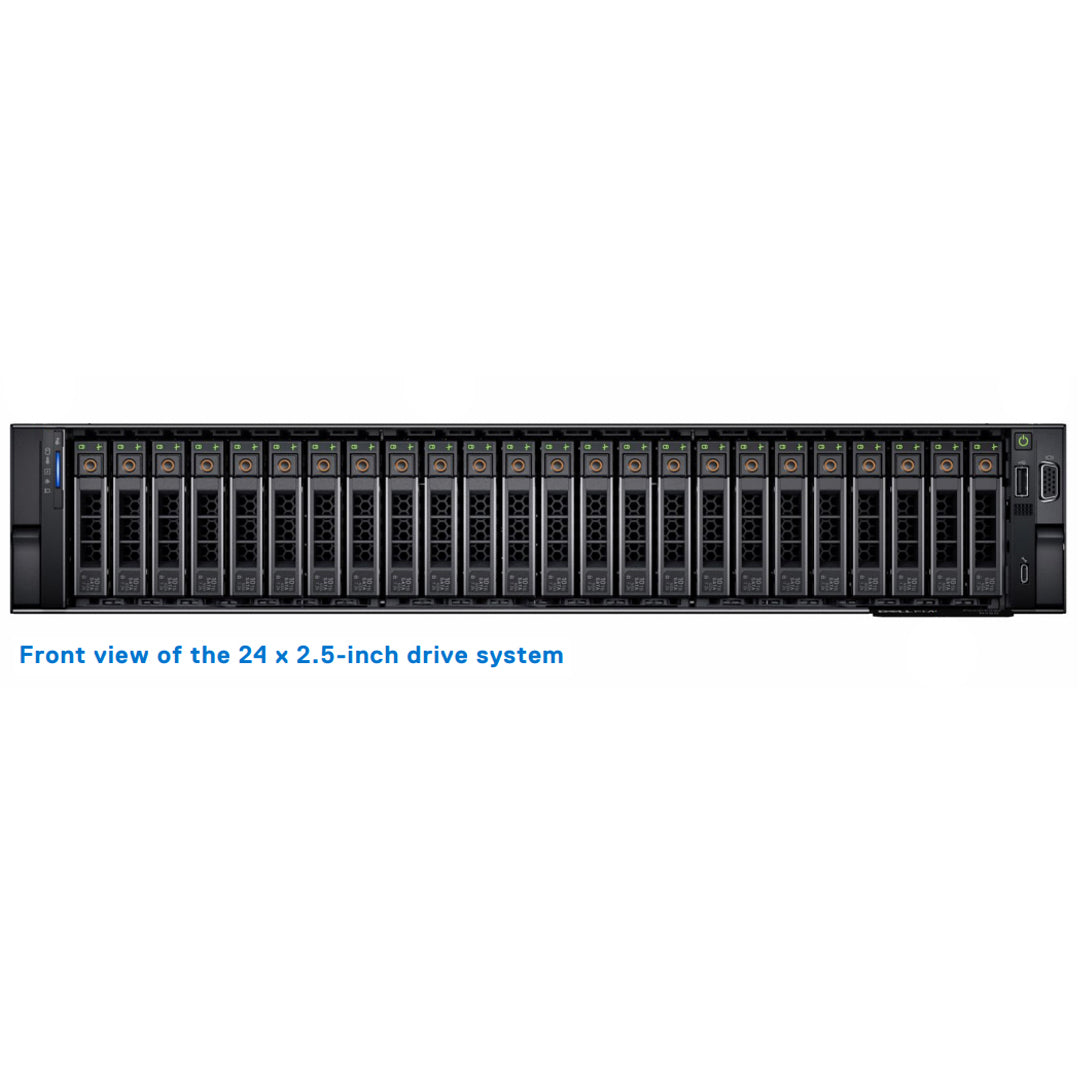 Refurbished Dell PowerEdge R740XD (24 x 2.5”/U.2 NVMe) 2U Rack Server