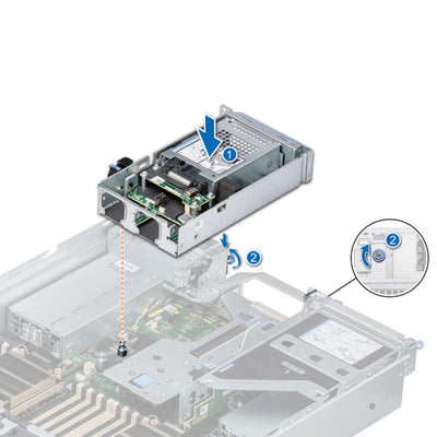 Dell 15th Gen 2x 2.5" SAS/SATA/NVMe (HDD/SSD) Rear Drive Module