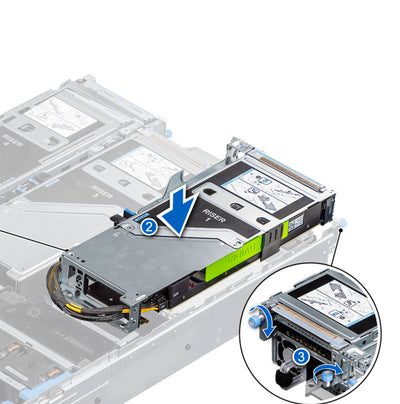 Dell Poweredge R7525 R1A FH Fl Riser Kit | 2P0MN