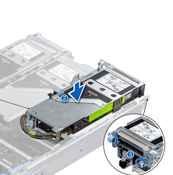 Dell Poweredge R7525 R1A FH Fl Riser Kit | 2P0MN