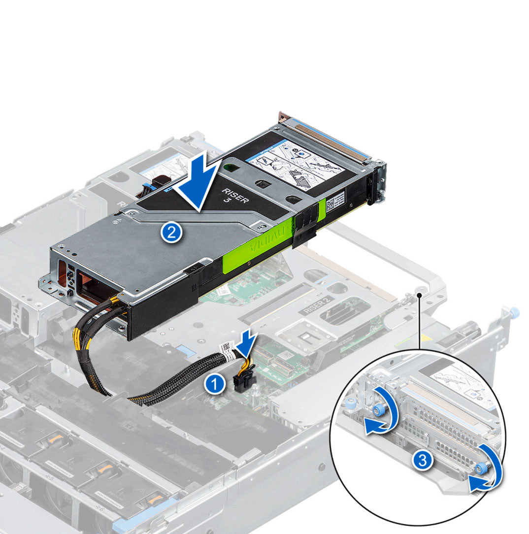 Dell PowerEdge R7525 R3A FH FL Riser Assembly | NRJDP