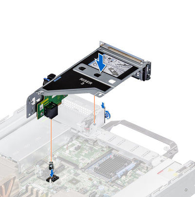Dell Poweredge R7525 R3C 2x16 FH Hl Riser Assembly | HTX77