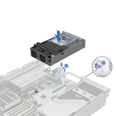 Dell 16th Gen 2xSFF Stacked Rear Drive Cage