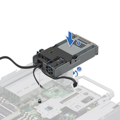 Dell R760 4xEDSFF E3.S NVME SSD Gen 5 Rear Drive Cage