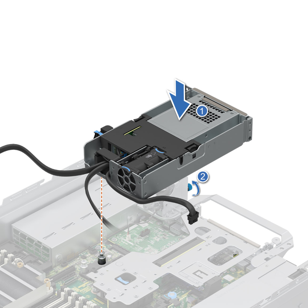 Dell R760 4xEDSFF E3.S NVME SSD Gen 5 Rear Drive Cage