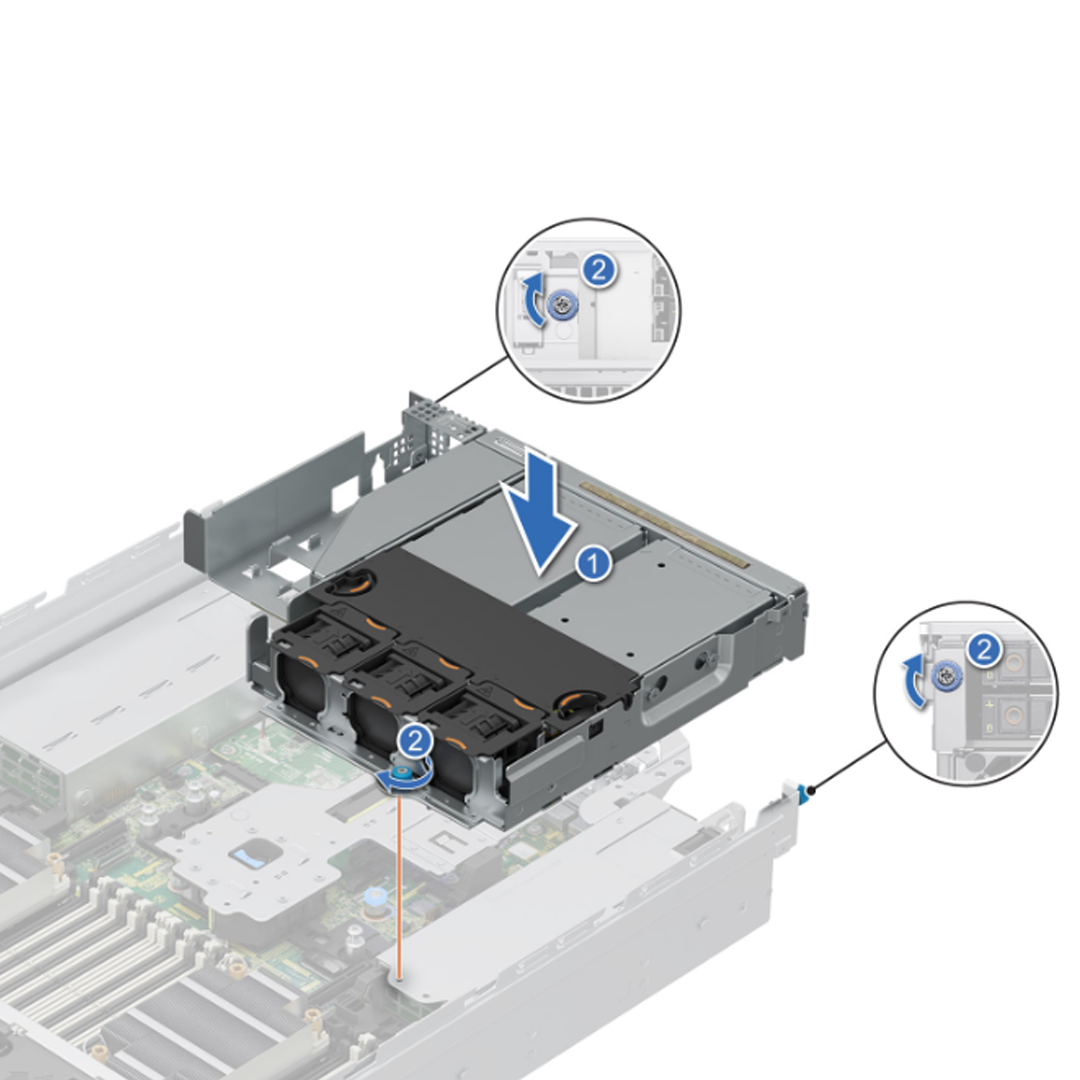 Dell R76* 4SFF Rear Drive Cage