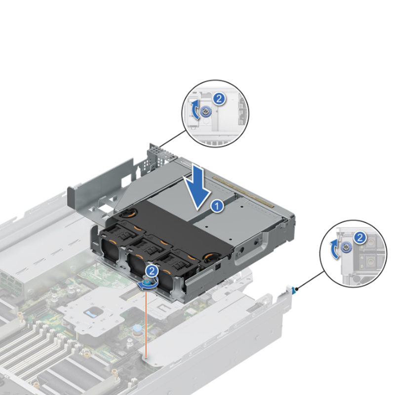 Dell R76* 4SFF Rear Drive Cage