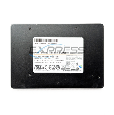 Samsung 2.5" 1.92TB NVMe U.2 (G3) SSD (Pm963) | MZ-QLW1T90