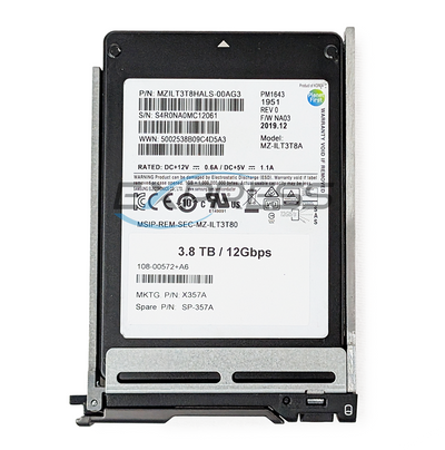 Samsung 2.5" 3.84TB SAS 12Gbps RI SSD (Pm1643) | MZILT3T8HALS-00AG3