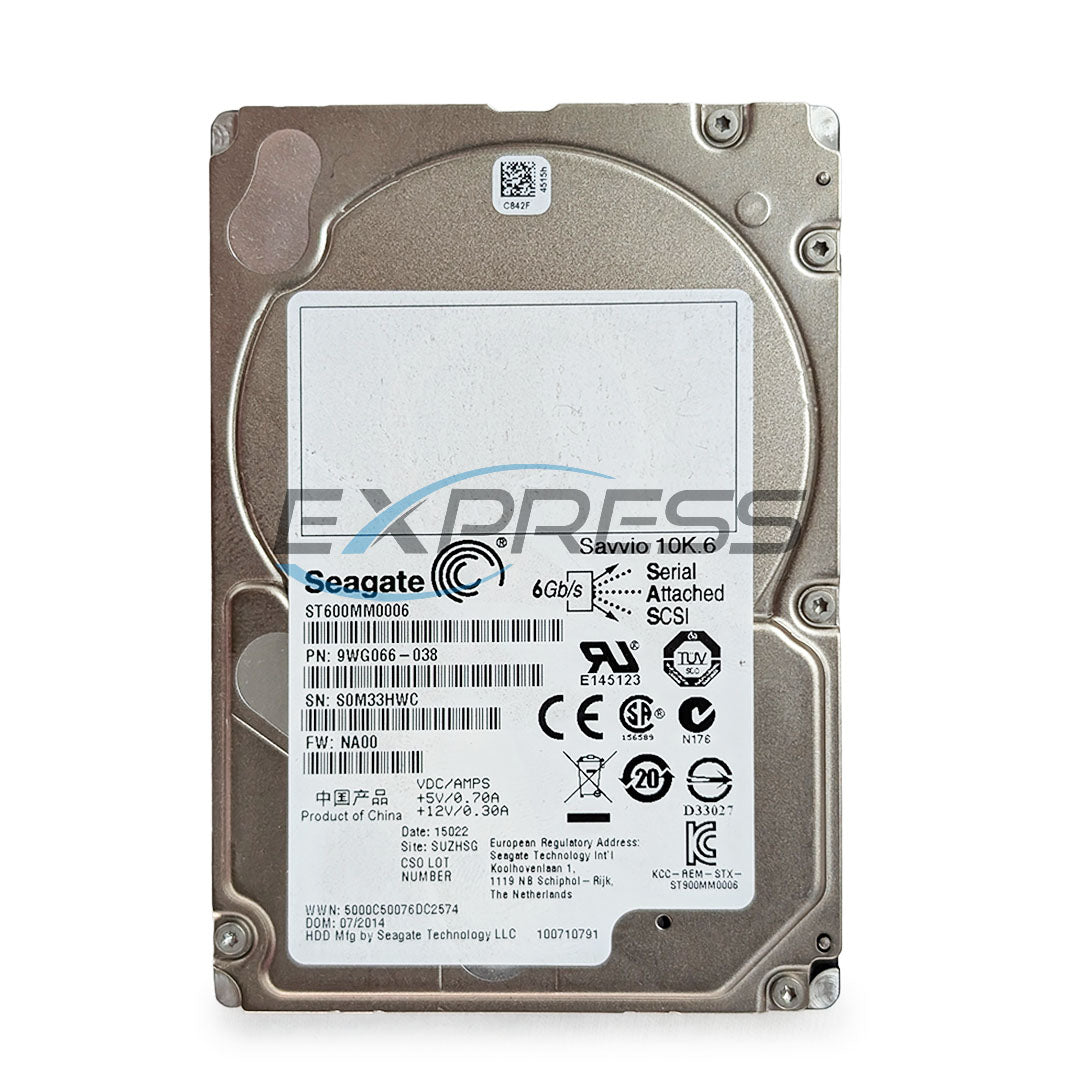 Seagate 2.5" 600GB 10K SAS 6Gbps HDD | ST600MM0006