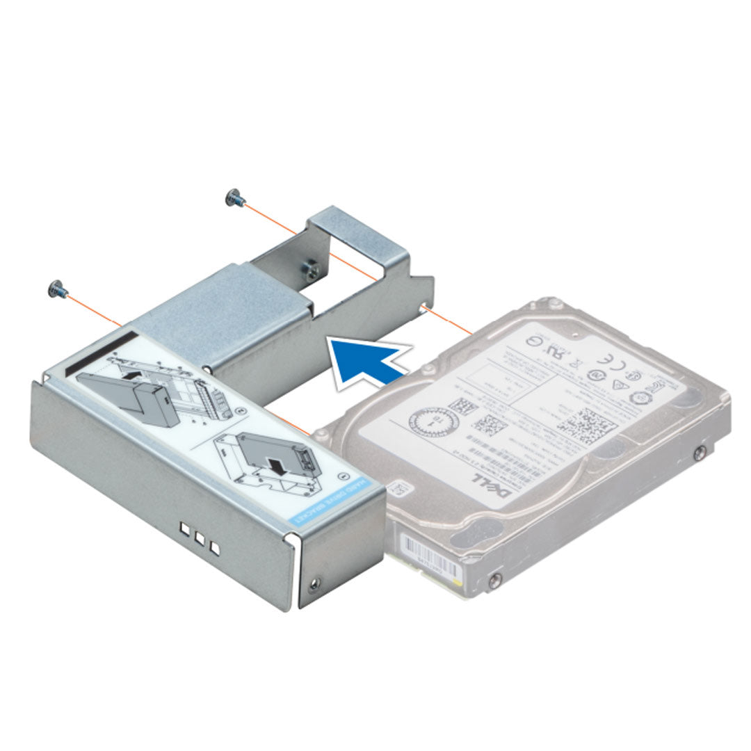 Dell PowerEdge SFF to LFF Drive Bracket | 9W8C4