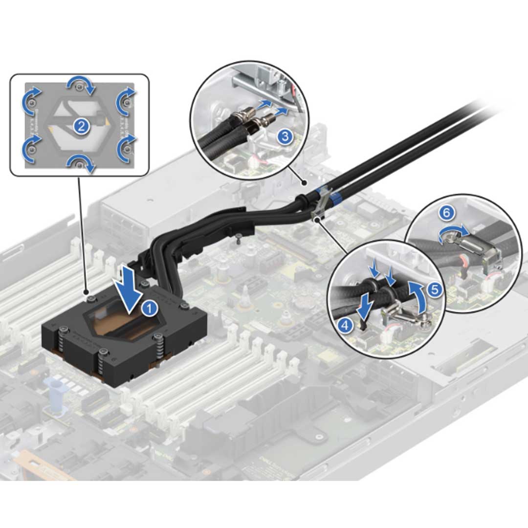 Dell Single Socket Direct Liquid Cooling (DLC) Heatsink |