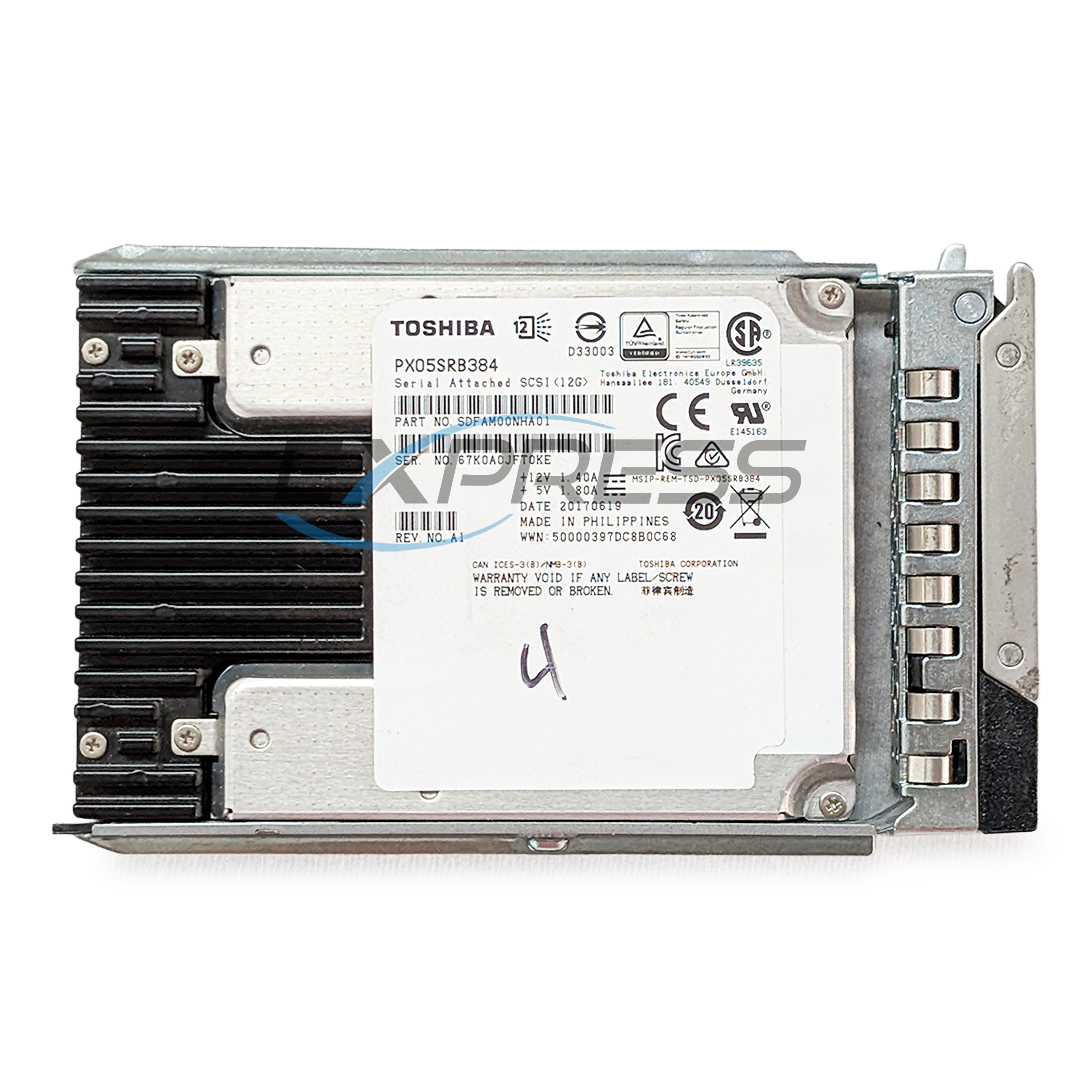 Toshiba 2.5" 3.84TB SAS 12Gbps SSD | PX05SRB384