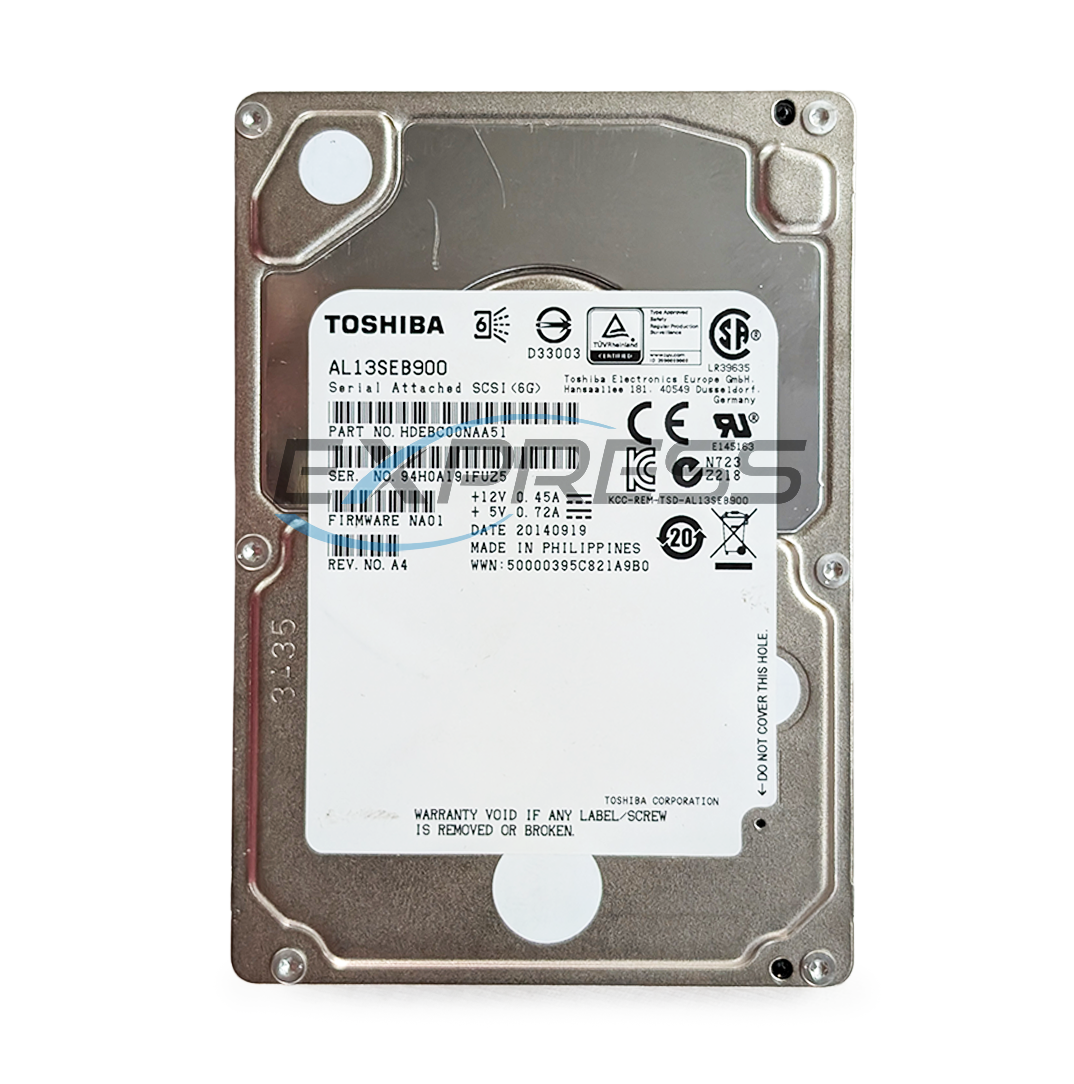 Toshiba 2.5" 900GB 10K SAS 6Gbps HDD | HDEBC00NAA51