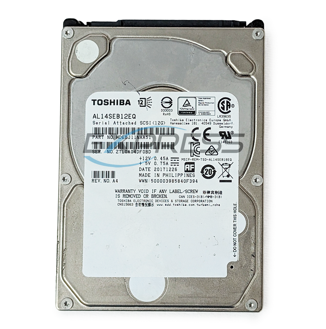 Toshiba 2.5" 1.2TB 10K SAS 12Gbps Drive | HDEBJ11NAA51