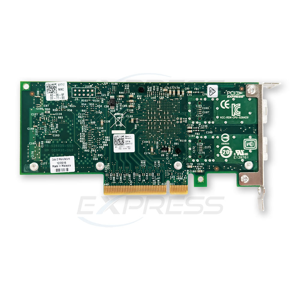 XYT17 - Intel X520-DA2 Dual Port 10GbE SFP+ Adapter | Refurbished Dell