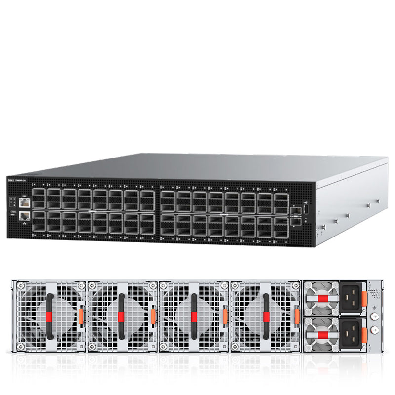 Dell PowerSwitch Z9664F-ON 64x 400GbE QSFP56-DD Switch, OS10, RAF