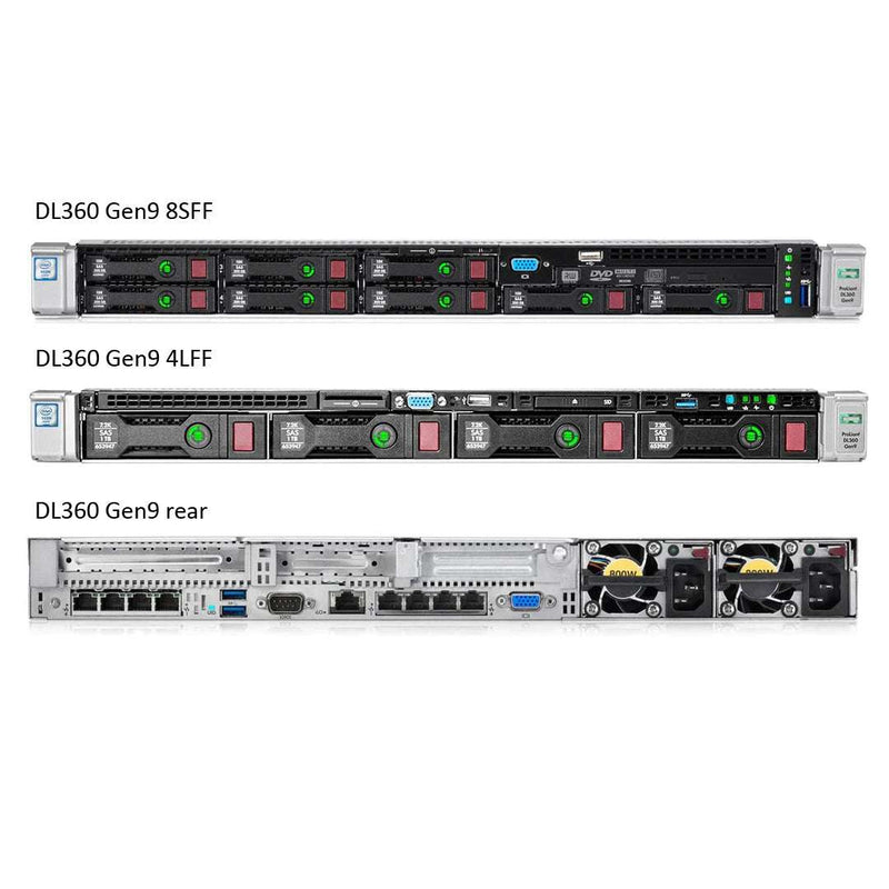 Refurbished HPE ProLiant DL360 Gen9 Configure to Order Rack Server