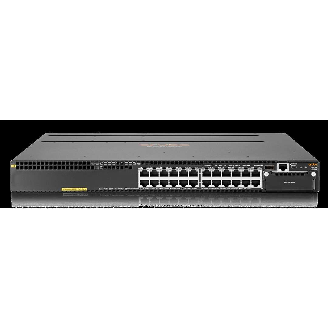 HPE JL073A Aruba 3810M 24G PoE+ 1-slot Switch