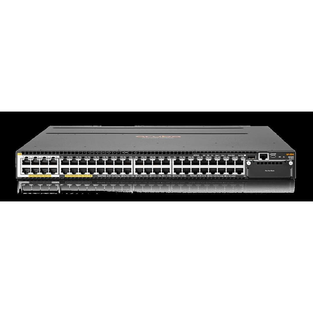 HPE JL076A Aruba 3810M 40G 8 Smart Rate PoE+ 1-slot Switch