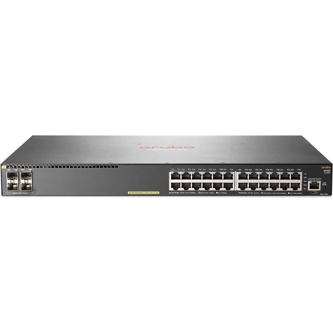 HPE JL255A Aruba 2930F 24G PoE+ 4SFP+ Switch