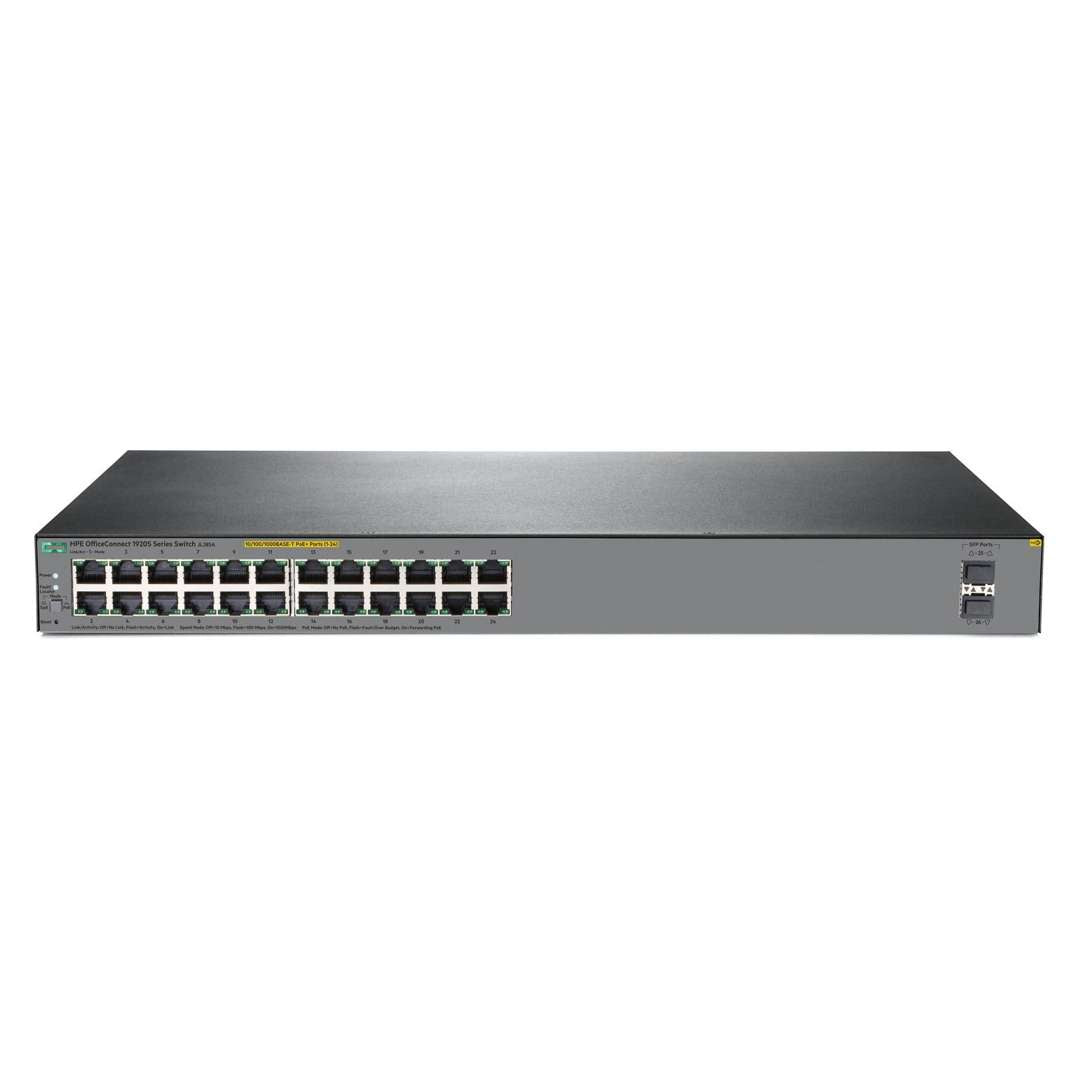 HPE JL385A OfficeConnect 1920S 24G 2SFP PoE+ 370W Switch