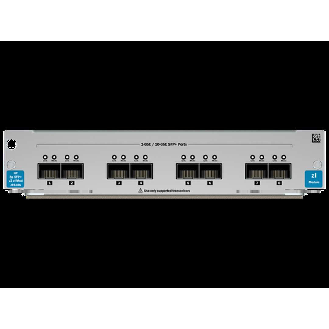 HPE J9538A 8-port 10 GbE Small Form-factor Pluggable Plus (SFP+) v2 zl module