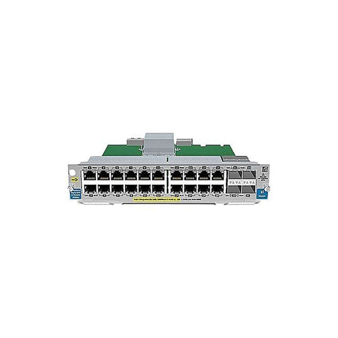 HPE J9535A 20-port Gig-T PoE+/4-port Small Form-factor Pluggable (SFP) v2 zl module