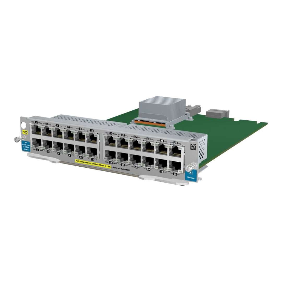 HPE J9547A 24-port 10/100 PoE+ v2 zl module