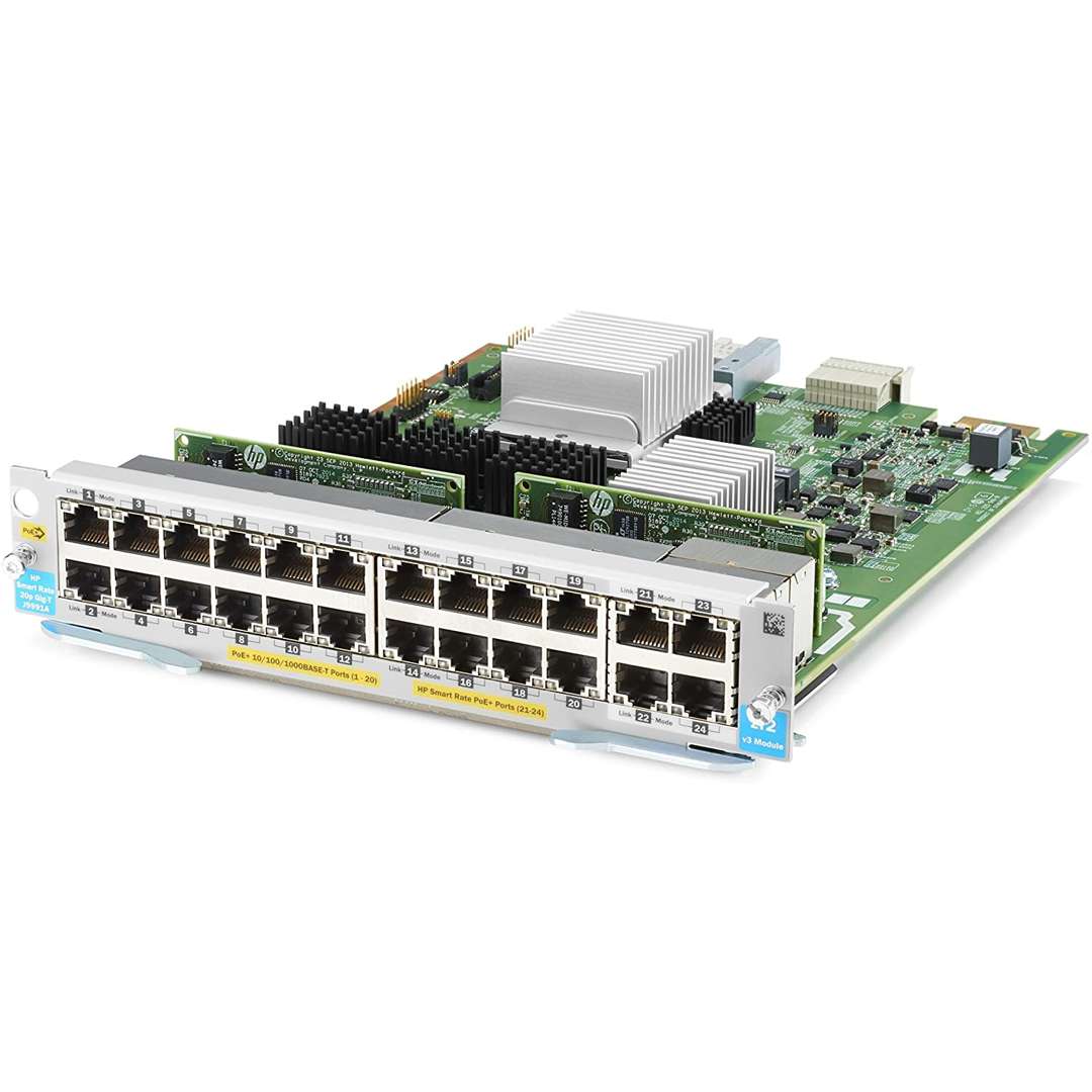 HPE J9991A Aruba 20-port 10/100/1000BASE-T PoE+ / 4-port 1/2.5/5/10GBASE-T PoE+ MACsec v3 zl2 module