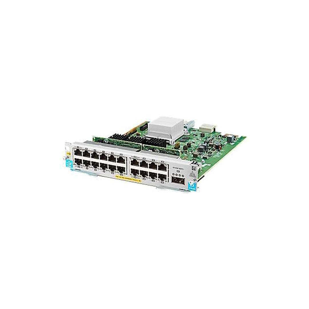 HPE J9992A Aruba 20-port 10/100/1000BASE-T PoE+ MACsec / 1-port 40 GbE Quad-Small Form-factor Pluggable Plus (QSFP+) v3 zl2 module