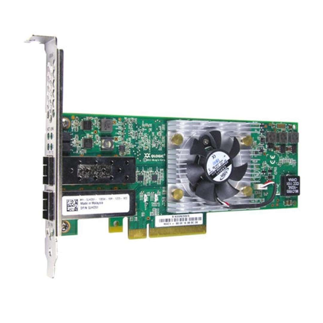 Dell QLogic QLE8262 Dual Port 10Gb SFP+ CNA x8 PCI-e Full Height | JHD51