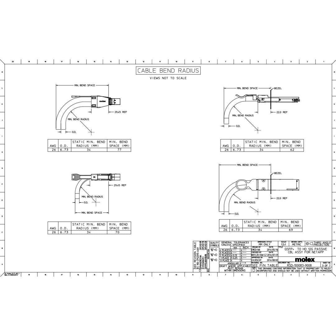 NetApp X66020A-R6 - 1m Data Cable with Plug MiniSAS HD/QSFP | Storage, MiniSAS HD/QSFP, 12Gb,