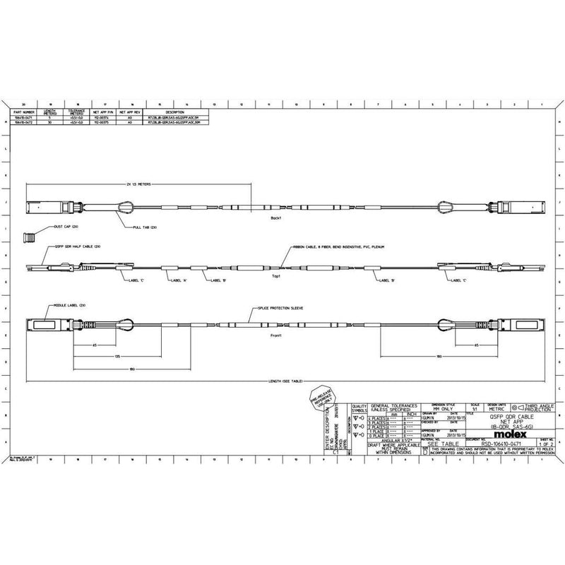 NetApp X66230A-R6 - 30m Data Cable with Plug QSFP+/QSFP+ | HA, IB, OPT, Active,
