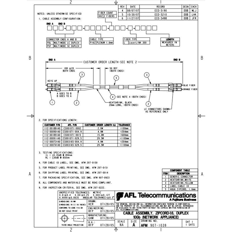 NetApp X6554-R6 - 15m 50µmData Cable with Plug LC/LC | Cable, Opt, OM3, 50µm, LC/LC,