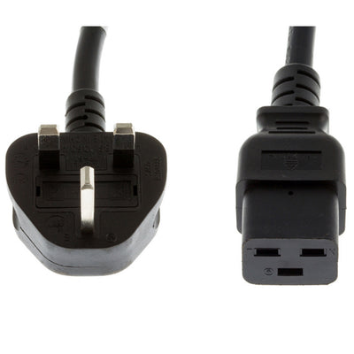 Cisco 13A, 250 VAC Bs1363 to C19 Power Cable | CAB-BS1363-C19-UK