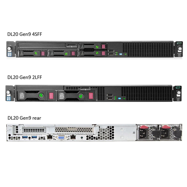 Hpe Proliant Dl20 Gen9 Rack Server 4Sff Chassis | 819786-B21