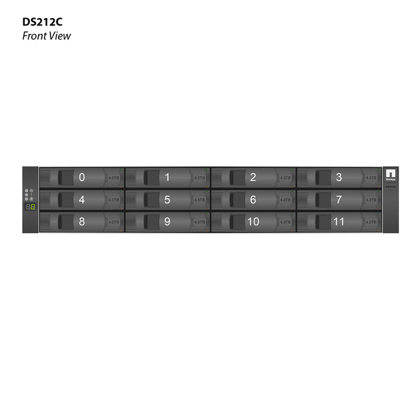 NetApp DS212C Expansion Shelf (DS212C-07-10-12B-QS) 12x 10TB 7.2K NL-SAS  HDD X380A 12 G